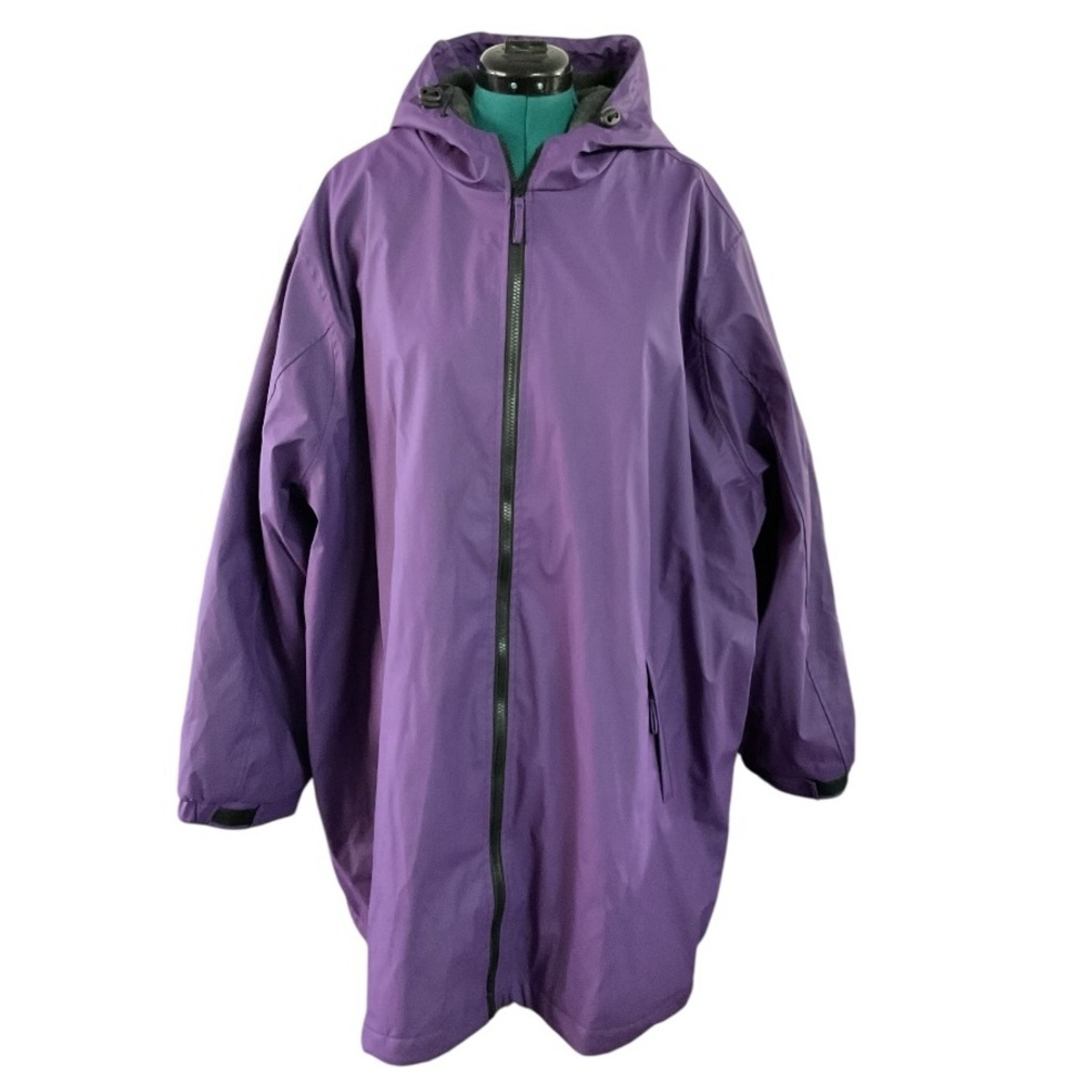 🦄 Woman Within SZ 34/36 (4X) Purple Hooded Jacket P:30” L:35.5”